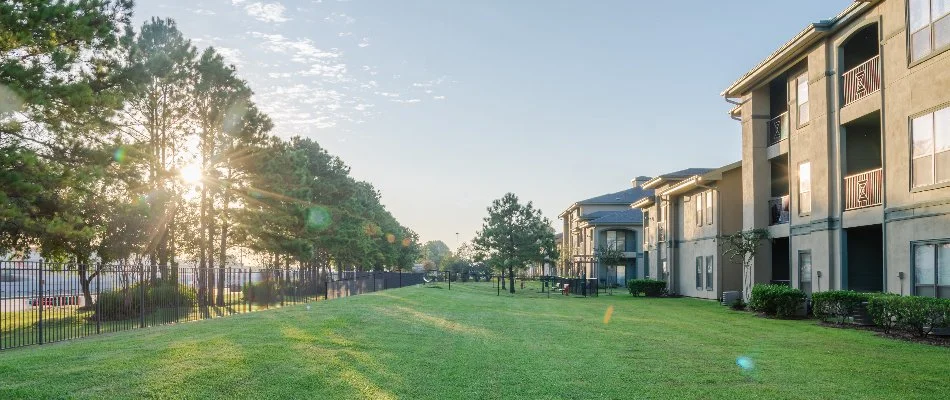 Green grass on a commercial property in Lititz, PA.